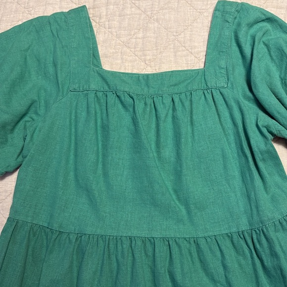 Loft green linen dress - Picture 2 of 5